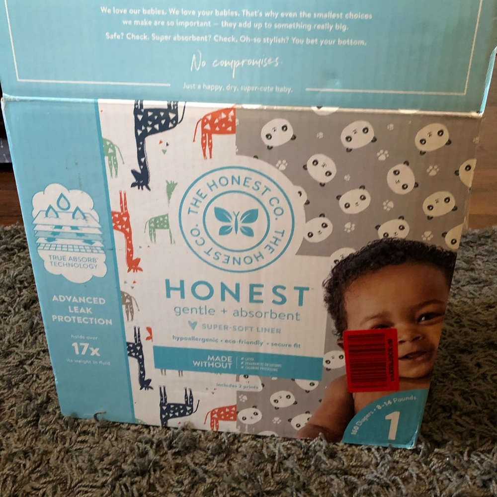 Honest company diapers size 1